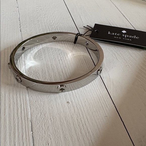 Kate Spade Spot The Spade Studded Hinged Bangle Bracelet - Picture 6 of 8